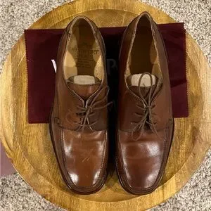 NWB Windport Men’s Dress Shoes NWB Rockport Grey Leather Wingtip Oxford Shock Absorbing  main image 2